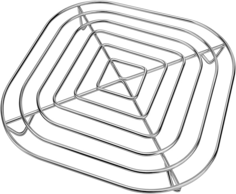 foboko Crisper Rack for Ninja Crispi Air Fryer FN101, Ninja Crispi Accessories, Ninja Crispi Replacement Parts, Food Grade, Stainless Steel SUS304, Silver - Image 1